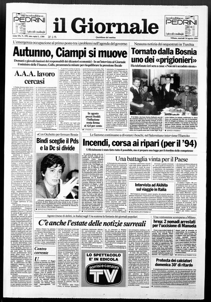 Il giornale : quotidiano del mattino